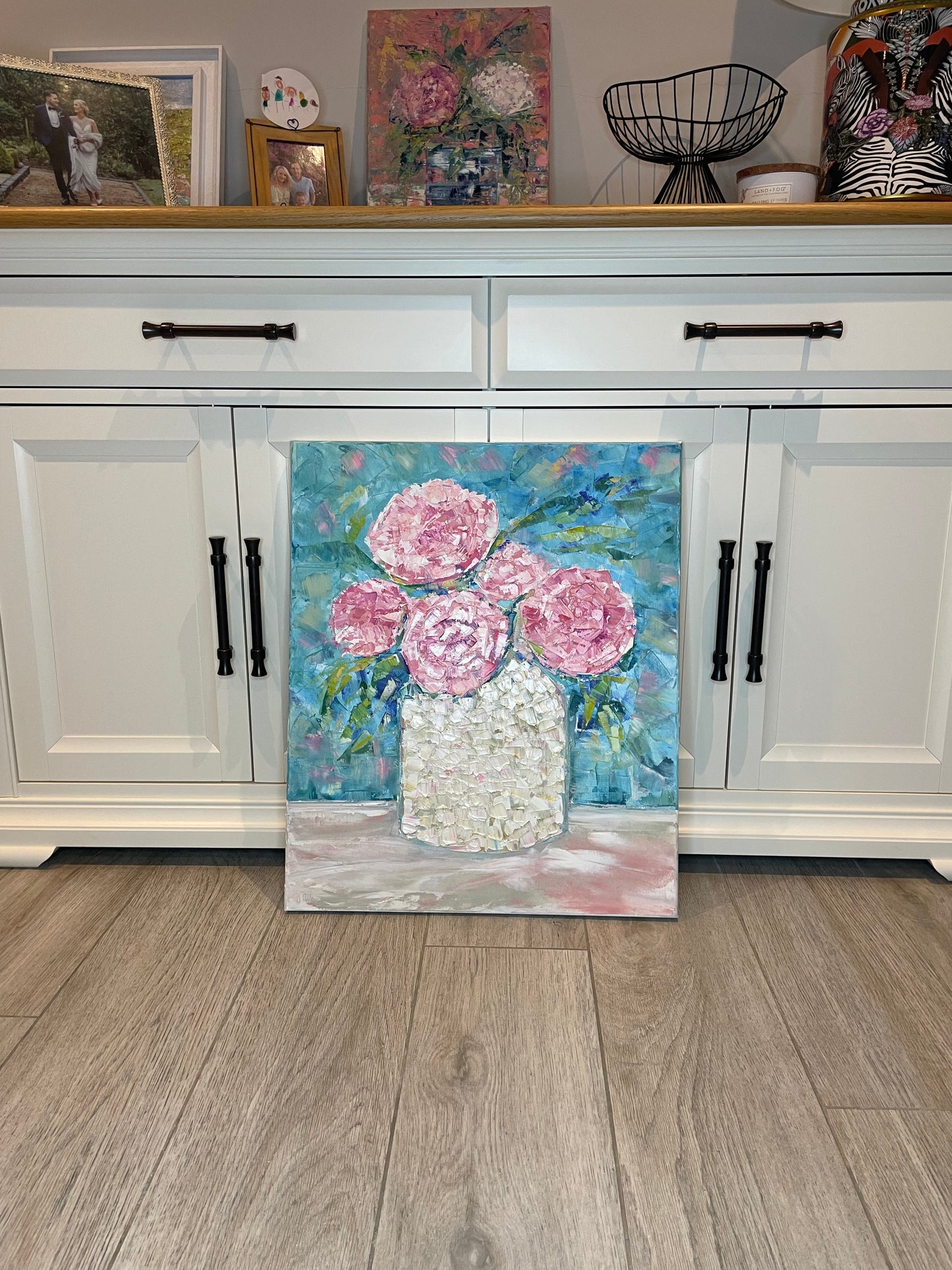 Porcelain & Peonies - Framed